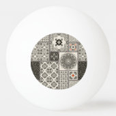 Islamitische Majolica Pottery Tegel Pattern Pingpongbal (Achterkant)