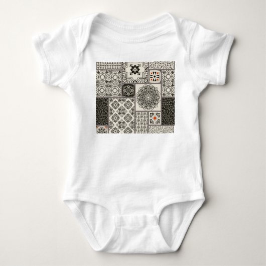 Islamitische Majolica Pottery Tegel Pattern Romper (Voorkant)