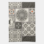 Islamitische Majolica Pottery Tegel Pattern Theedoek (Verticaal)