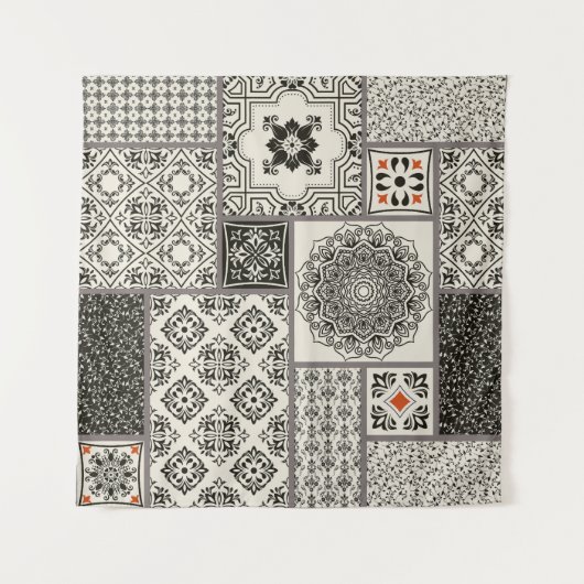 Islamitische Majolica Pottery Tegel Pattern Wandkleed (Voorkant)