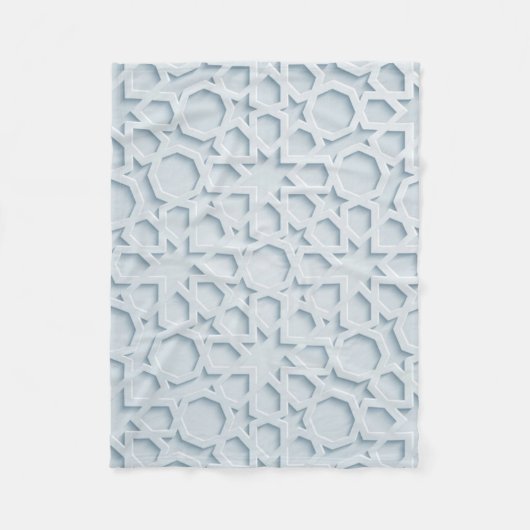 islamitische marokkaanse geometrische patroondeken fleece deken (Voorkant)