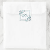 Islamitische moderne bloemencalligrafie Ramadan Mu Vierkante Sticker (Tas)