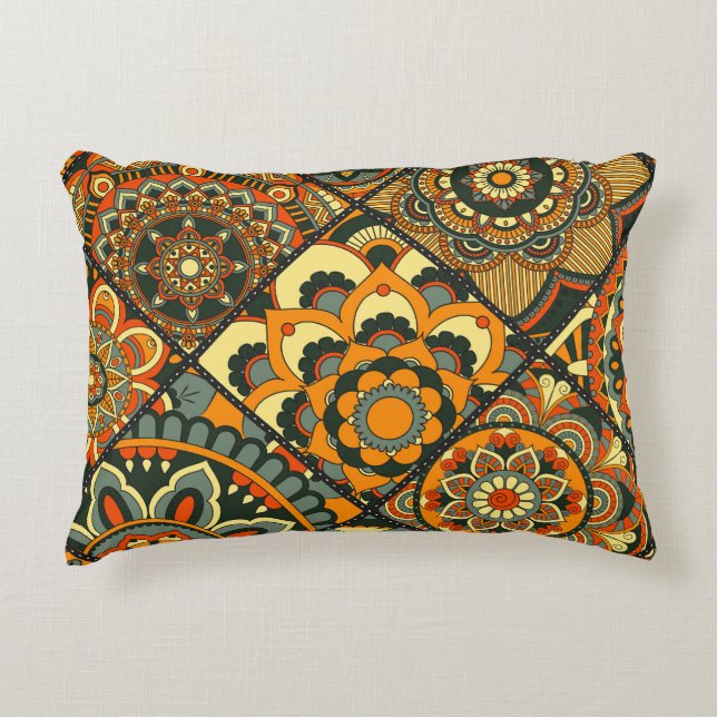  islamitische motieven, decoratief naadloos. accent kussen (Voorkant)