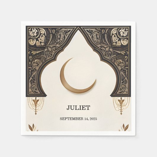 Islamitische Nikah Arabische Walima Moslim Bruidsf Servet (Voorkant)