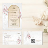 Islamitische Nikah bruiloft uitnodiging met Bismil