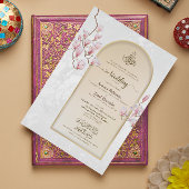 Islamitische Nikah bruiloft uitnodiging met Bismil