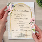 Islamitische Nikah-certificaat | Madinah Bloom Car