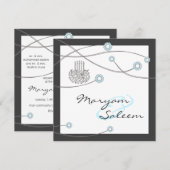 Islamitische nikka bismillah trouw bloem kaart (Voorkant / Achterkant)