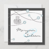 Islamitische nikka bismillah trouw bloem kaart (Voorkant)