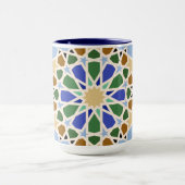 Islamitische patroon achtergrond mok (Midden)