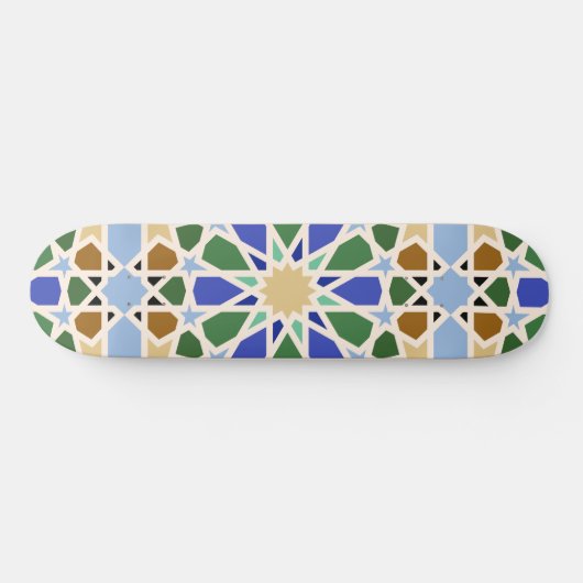 Islamitische patroon achtergrond persoonlijk skateboard (Horizontaal)