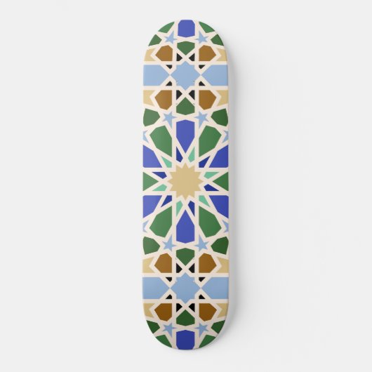 Islamitische patroon achtergrond persoonlijk skateboard (Voorkant)