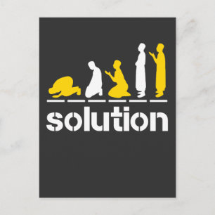 Islamitische Pray Islam Vertrouw islamitische rama Briefkaart