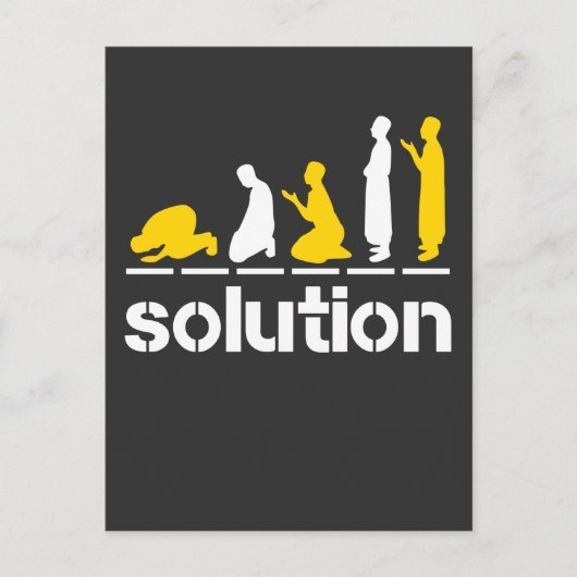 Islamitische Pray Islam Vertrouw islamitische rama Briefkaart (Voorkant)