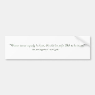 Islamitische prijszettingssticker bumpersticker