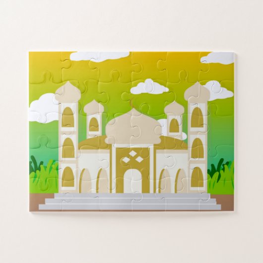Islamitische Ramadan Moskee Eid Art Islamitische K Legpuzzel (Horizontaal)
