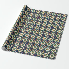 Islamitische Ramadan Sikkelmaan Geometrisch Naadlo Cadeaupapier