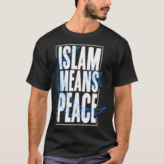 Islamitische religie betekent vrede Koran Allah Mo T-shirt (Voorkant)