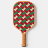 Islamitische Rode Groene Bow Stropdas Geometrische Pickleball Paddle (Achterkant)