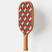 Islamitische Rode Groene Bow Stropdas Geometrische Pickleball Paddle (Links)