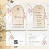 Islamitische Save the Date – Watercolor Magnolia A