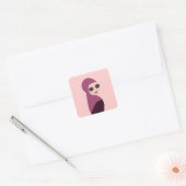 Islamitische sjaal moslim hijab dame stijl vierkante sticker (Envelop)