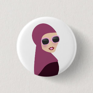 Islamitische sjalmoslima hijab-stijl ronde button 3,2 cm