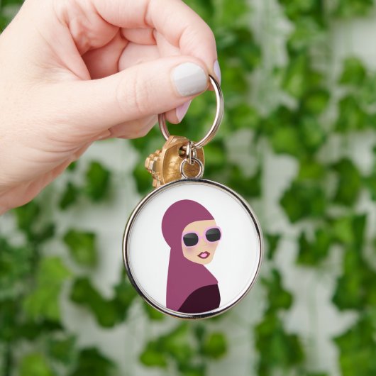 Islamitische sjalmoslima hijab-stijl sleutelhanger (Hand)