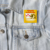 Islamitische Solidariteitspartij Logo Vierkante Button 5,1 Cm (In situ)