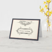 Islamitische stijlvolle bismillah huwelijksbetrokk kaart (Gele Bloem)