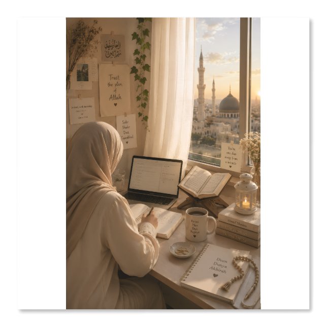Islamitische studie esthetische achtergrond voor m behang (Voorkant)