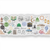 Islamitische symbolen sticker (Voorkant)