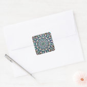 islamitische tegel vierkante sticker (Envelop)