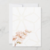 Islamitische Terracotta Floral Nikah Walima - Gege Kaart (Achterkant)