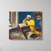 Islamitische theoloog met Koran | Osman Hamdi Bey  Canvas Afdruk (Voorkant)