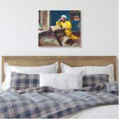 Islamitische theoloog met Koran | Osman Hamdi Bey  Canvas Afdruk (Insitu (Slaapkamer))