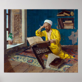 Islamitische theoloog met Koran | Osman Hamdi Bey  Poster