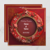 Islamitische trouwkaart  kaart (Voorkant / Achterkant)