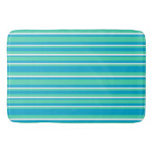 Islamitische Turquoise, Aqua, White Striped Patter Badmat (Voorkant)