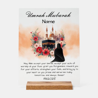 Islamitische Umrah Mubarak Acryl Bord