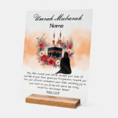 Islamitische Umrah Mubarak  Acryl Bord (Hoek)
