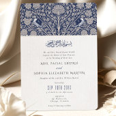 Islamitische Victoriaans Fusion bruiloft uitnodigi Kaart