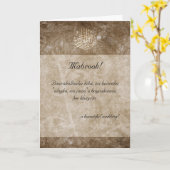 Islamitische vintage dua felicitatie trouwkaart kaart (Gele Bloem)