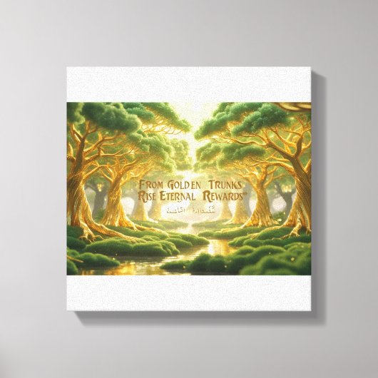 Islamitische wanddecoratie - Religieuze bomen van (Voorkant)