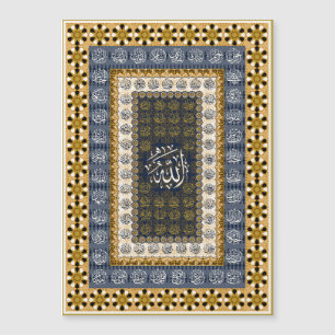 Islamitische wandkunst Allah Namen Calligrafie Geo