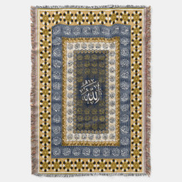 Islamitische wandkunst Allah Namen Calligrafie Geo Deken