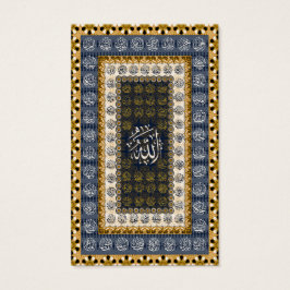 Islamitische wandkunst Allah Namen Calligrafie Geo Visitekaartje