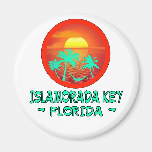 ISLAMORADA BELANGRIJKE TROPISCHE BESTEMMING MAGNEET (Voorkant)