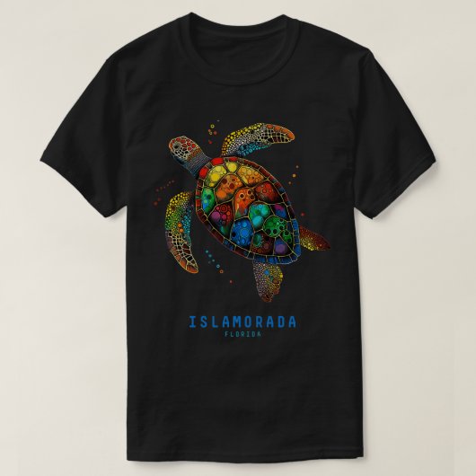 Islamorada FL  Florida Keys Zee Schildpaddenstrand T-shirt (Design voorkant)