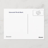 Islamorada Florida Beach Briefkaart (Achterkant)